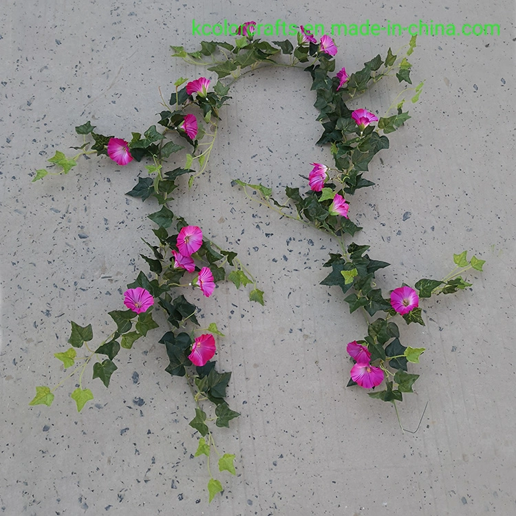 Wall Hanging Artificial Morning Glory Flower Wholesale Artificial Flower Vine