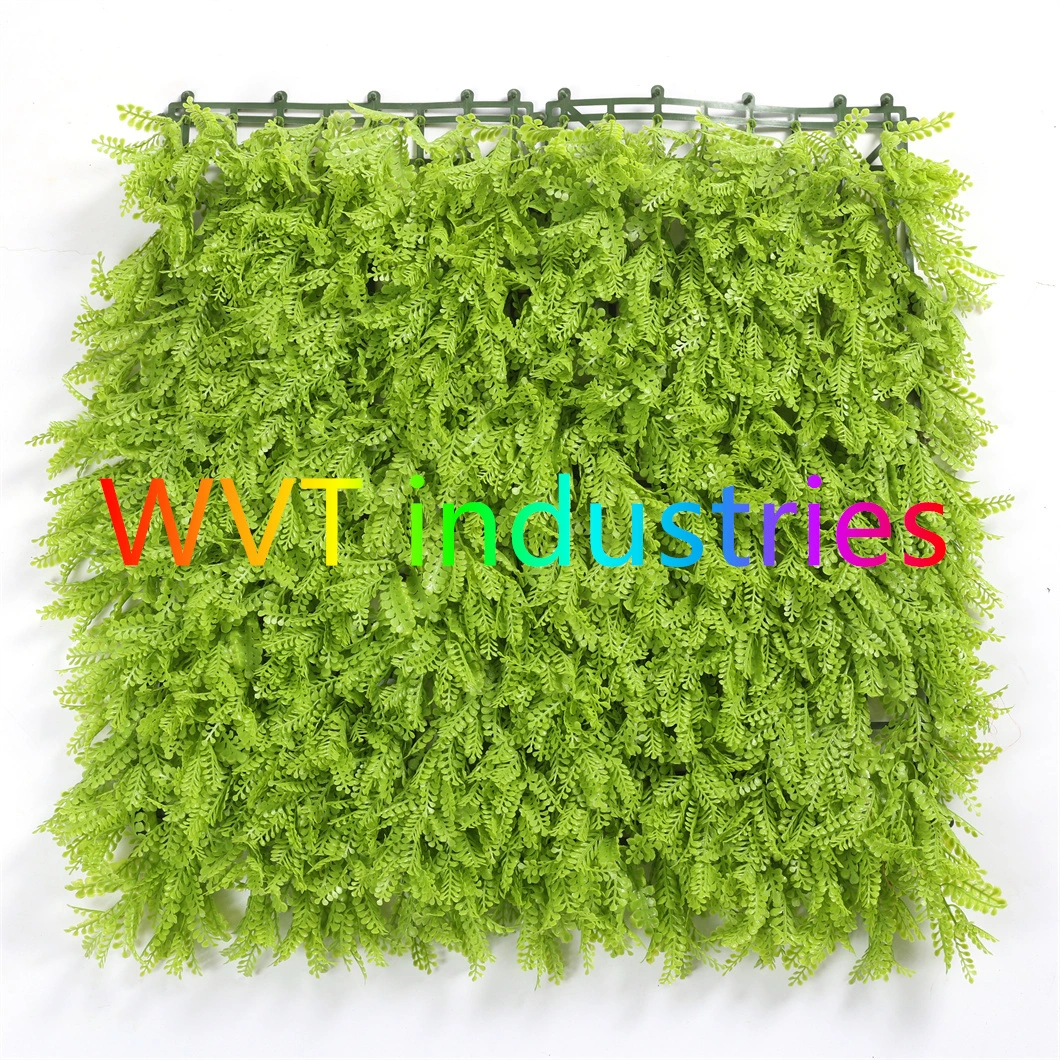 Anti UV Plastic IVY Foliage Faux Artificial Boxwood Vertical Garden Green Plant Wall Vines