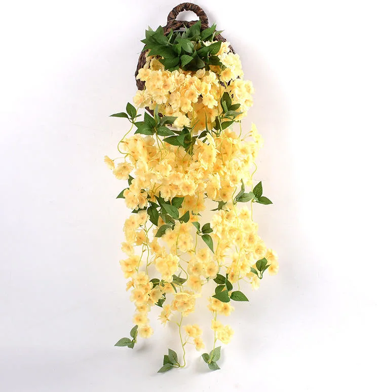 Silk Artificial Cherry Blossom Hanging Vine