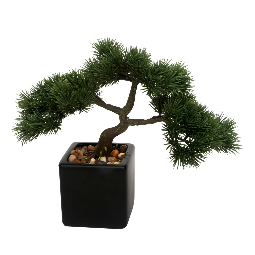 Small Decorative Pine Tree Artificial Tree Mini Artificial Plants Bonsai with Pot