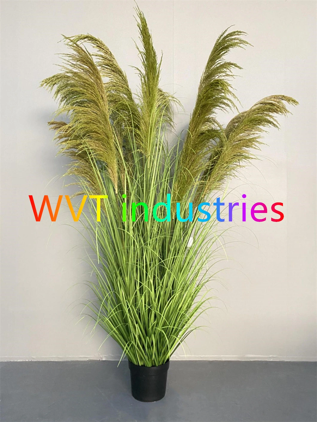 Faux Flower Tree Potted Plant Artificial Reed Pampas Bonsai for Wedding Decorative