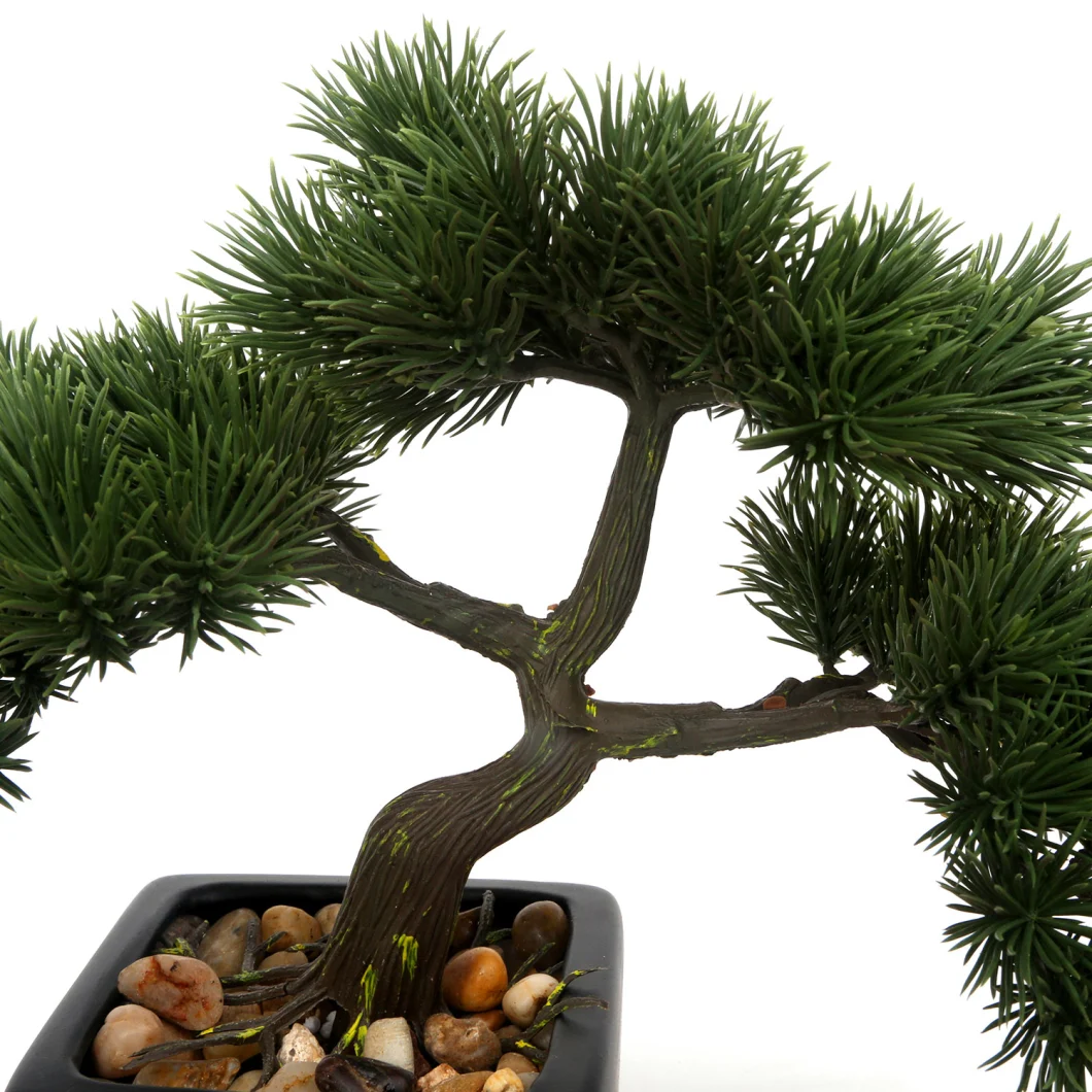 Small Decorative Pine Tree Artificial Tree Mini Artificial Plants Bonsai with Pot