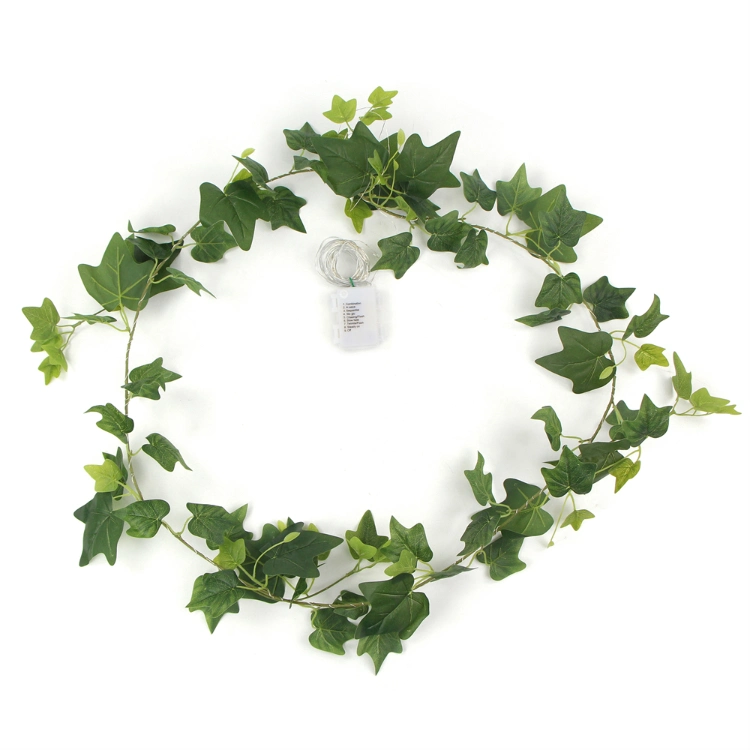 Cheap Plastic Sweet Potato Leaves Artificial Hanging Plant Green Weeping Willow Vine for Party Decoration