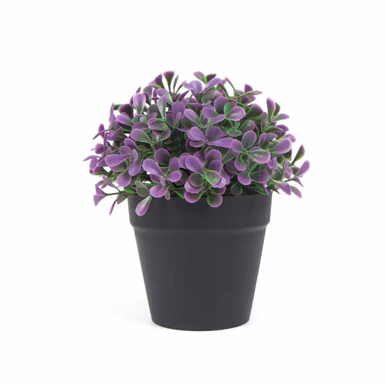 Planta artificial respetuosa con el medio ambiente PE de alta simulación en maceta Mini bonsái de 18 cm para la decoración de la cafetería del hogar de la oficina