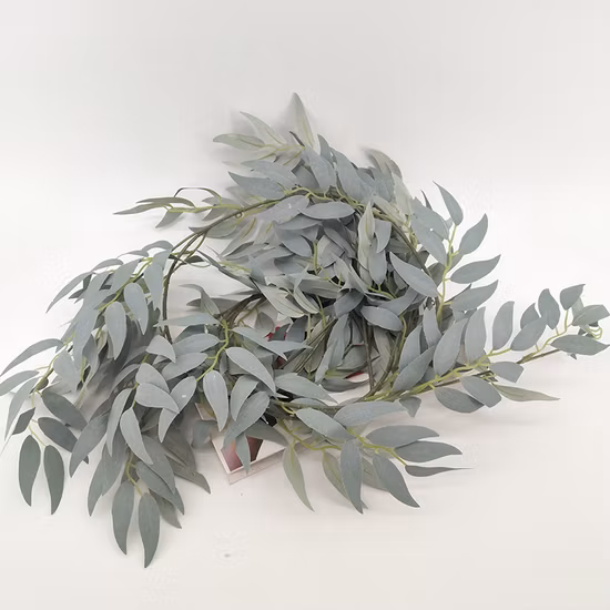 Decoración de la boda del hogar Flores colgantes Rota Artificial Hoja de hiedra Guirnalda Evergreen Vines 1.8m