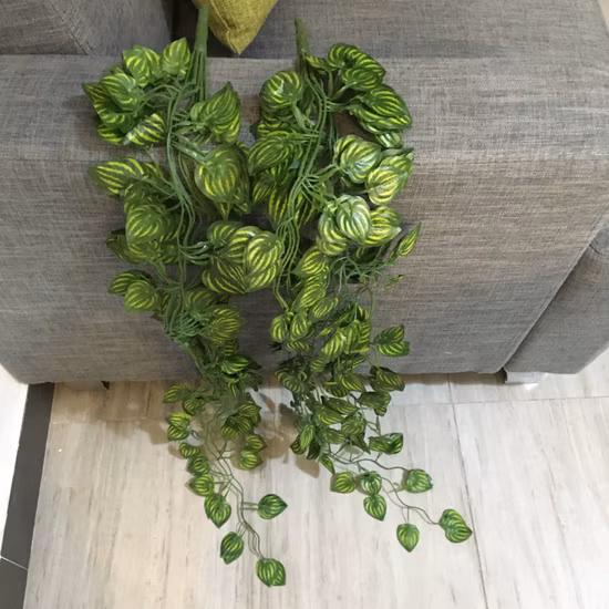 Vides artificiales de plástico de 90cm que cuelgan la planta de hojas verdes de hiedra para interiores al por mayor