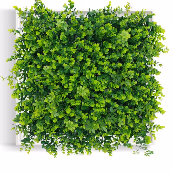 Planta de hojas verdes de plástico falso barato para decoración de pared Planta colgante artificial