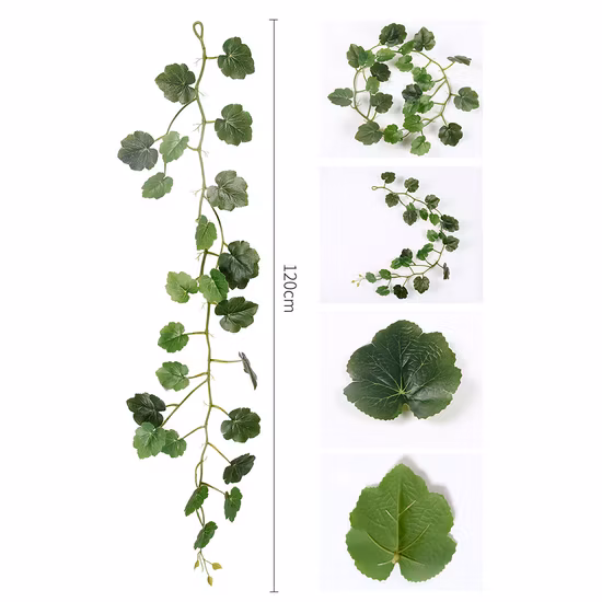 Guirnalda de frutas artificiales baratas, decoración del hogar, vid de calabaza Artificial a la venta