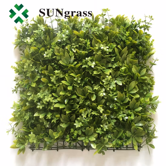 Follaje artificial 50cm*50cm Hierba de pared para decoración